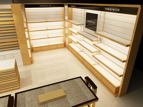 通世界男装专柜效果图