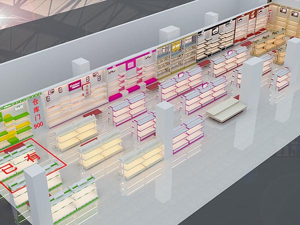 花都家宜多鞋区效果图