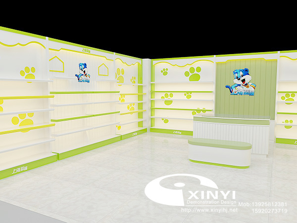 童装鞋卡通蓝猫展柜